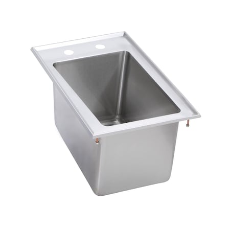 Elkay Standard Drop-In Sink 1-Compartment 10 Deep Bowl No Drainboards 13.5 LX19.5 WX10 H Over All DI-1C-101410X
